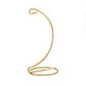 6" Brass Curved Ornament StandProudly display your favorite ornaments during the Christmas season or all year long with our 6" brass curved ornament stand. Hanging height 4". 